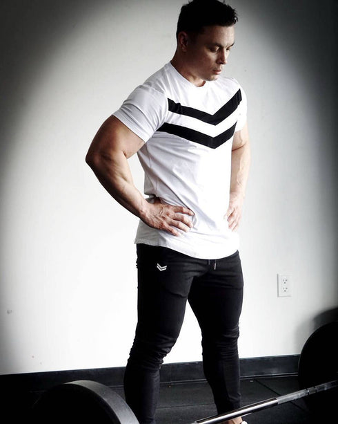 Men's Muscle Brothers Summer Sports Fitness Training T-shirt Cotton Short Sleeve